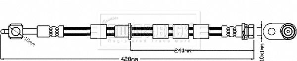 BORG & BECK Bremžu šļūtene BBH8372